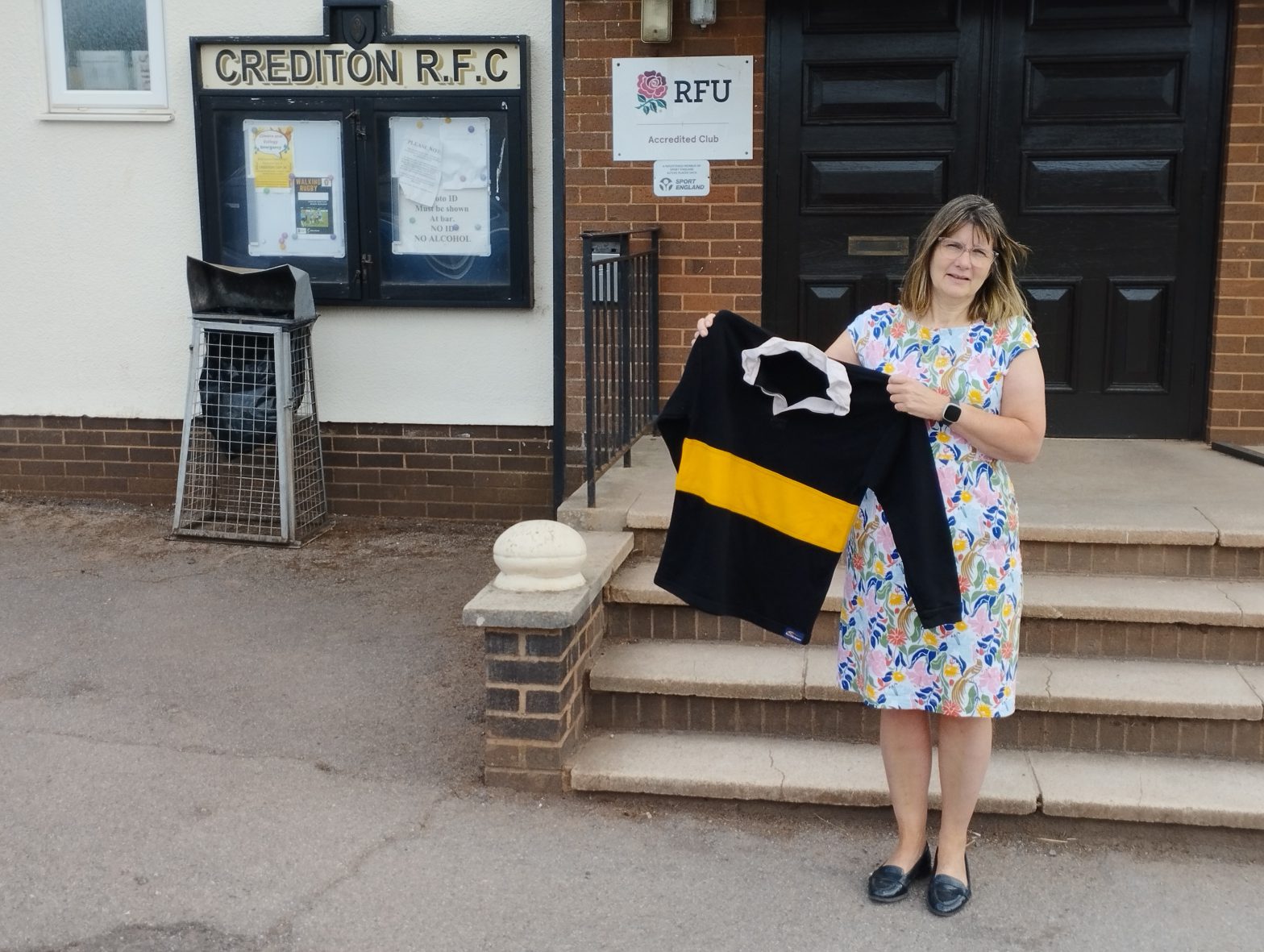 Liz Goodman, Chair of Crediton RFC