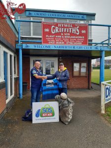 Another kit donation - this time from Narberth RFC - thank you!